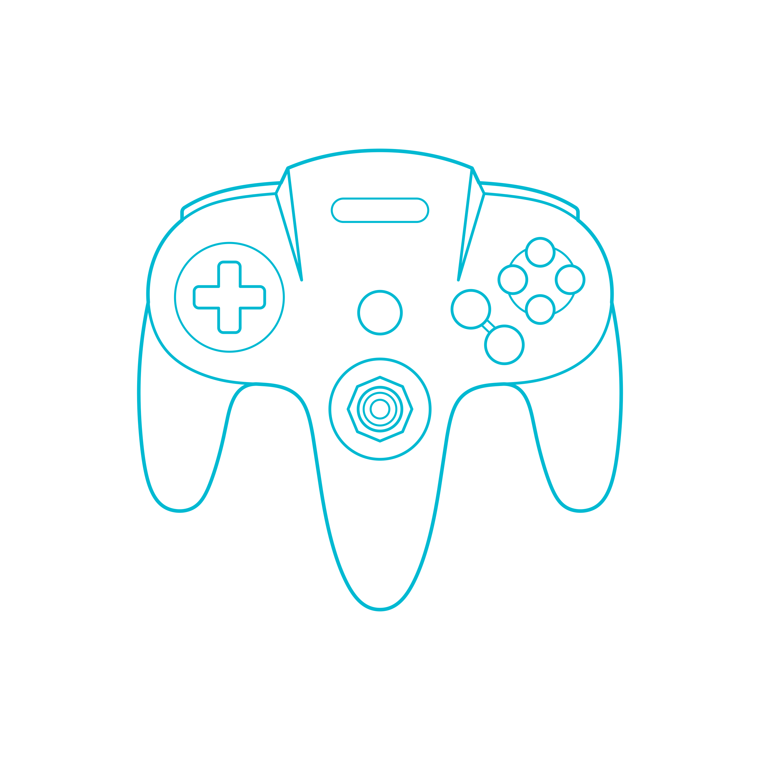 Digital Video Game Controllers Nintendo 64 Controller Vinyl Cutting Svg File Free Vectors